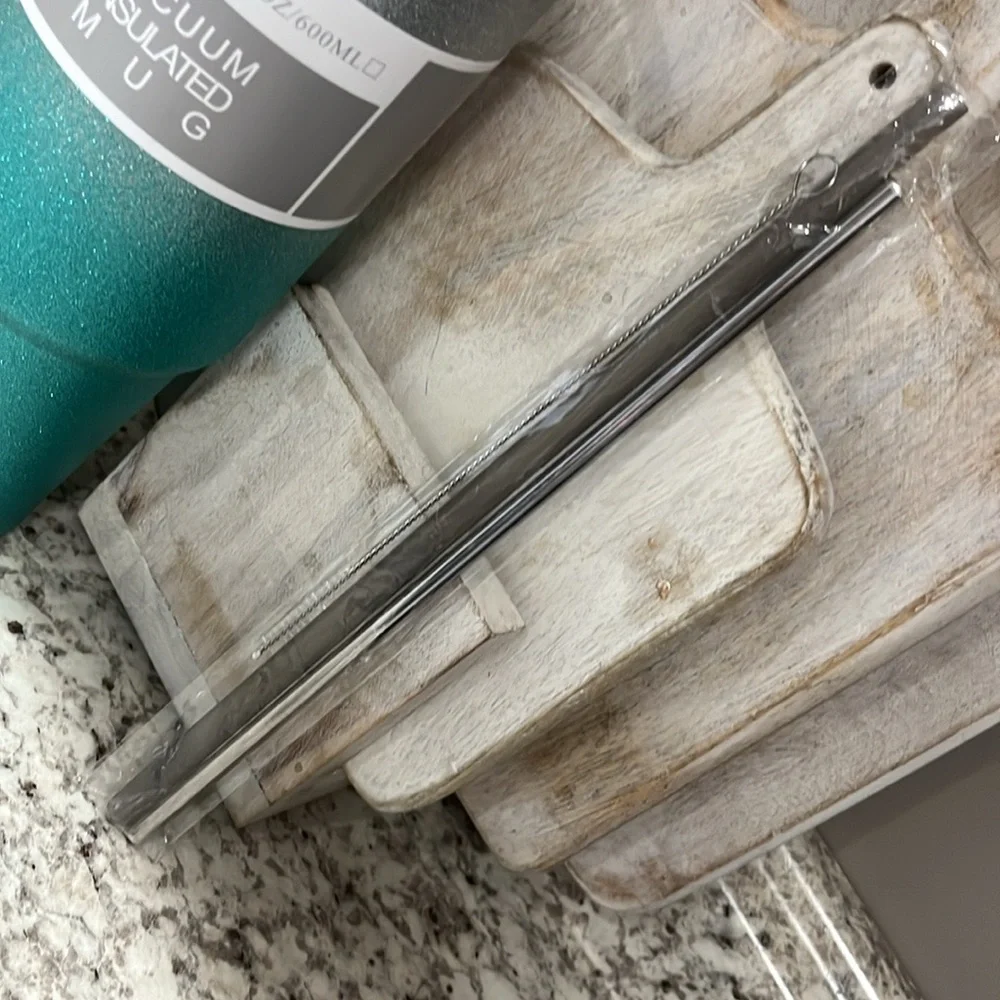 Blue/Green Teal colored Glitter 30oz Stainless Insulated Hot/Cold Cup 🥤🆕🥤